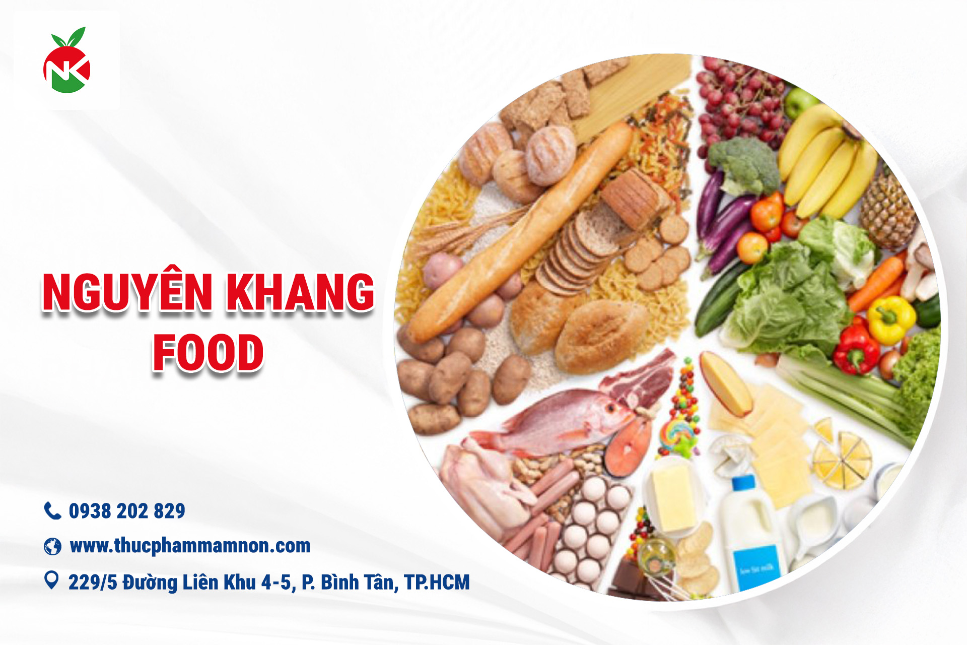 Cách thức liên hệ với thực phẩm Nguyên Khang Food