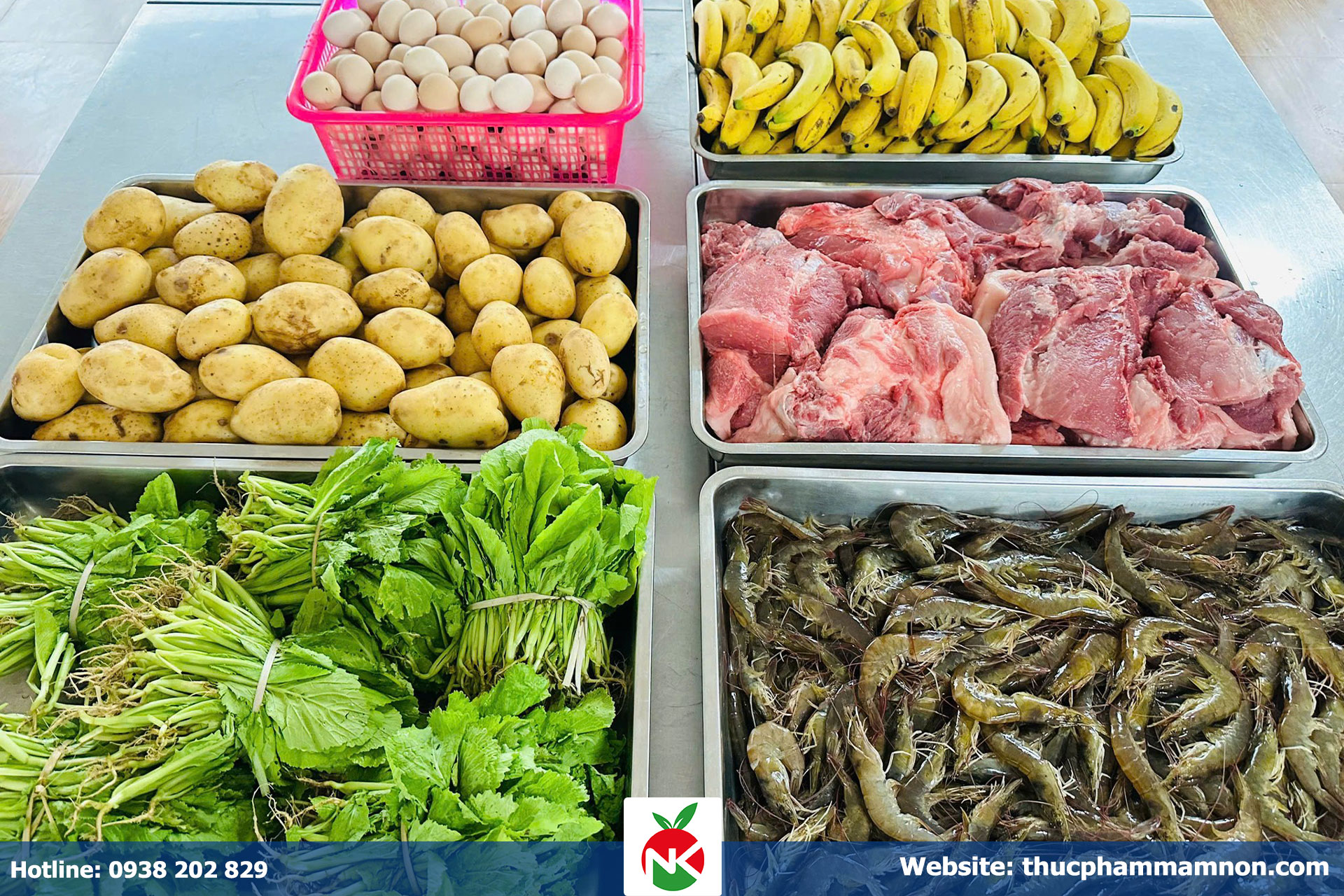 Giải pháp trọn gói: cung cấp thực phẩm mầm non chất lượng từ kho đến bếp