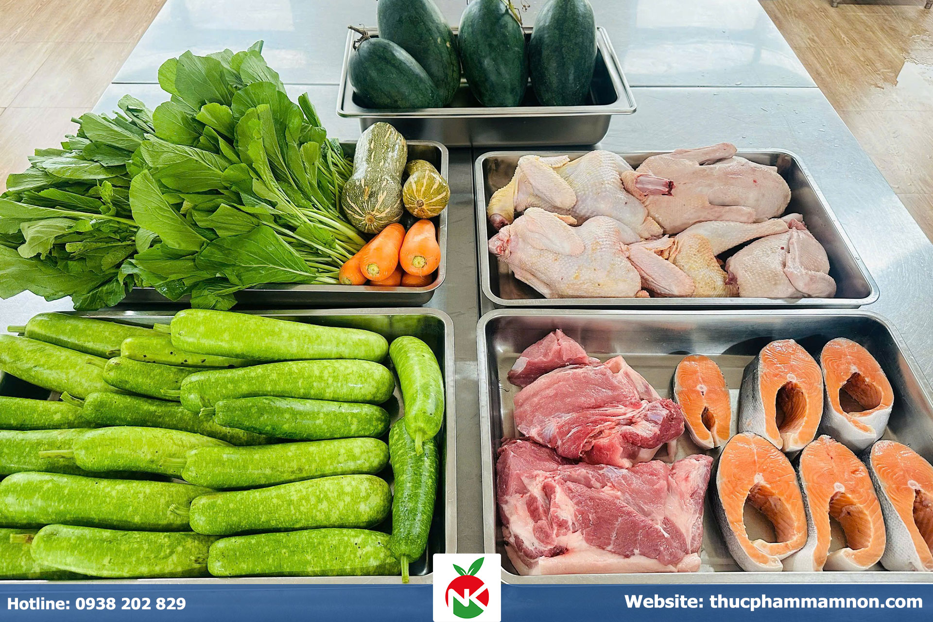 Xu hướng thực phẩm sạch, tươi sống cho khối mầm non tại THCM