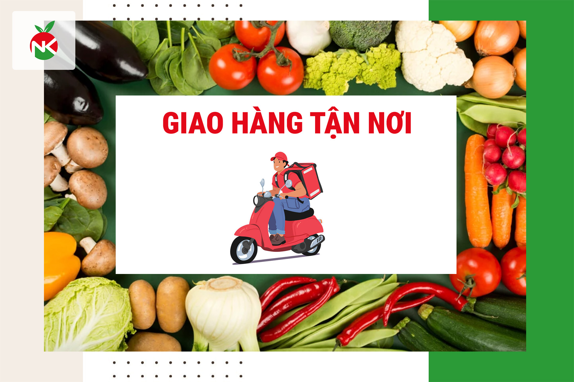 Nguyên Khang Food giao hàng tận nơi giúp khách hàng an tâm sử dụng
