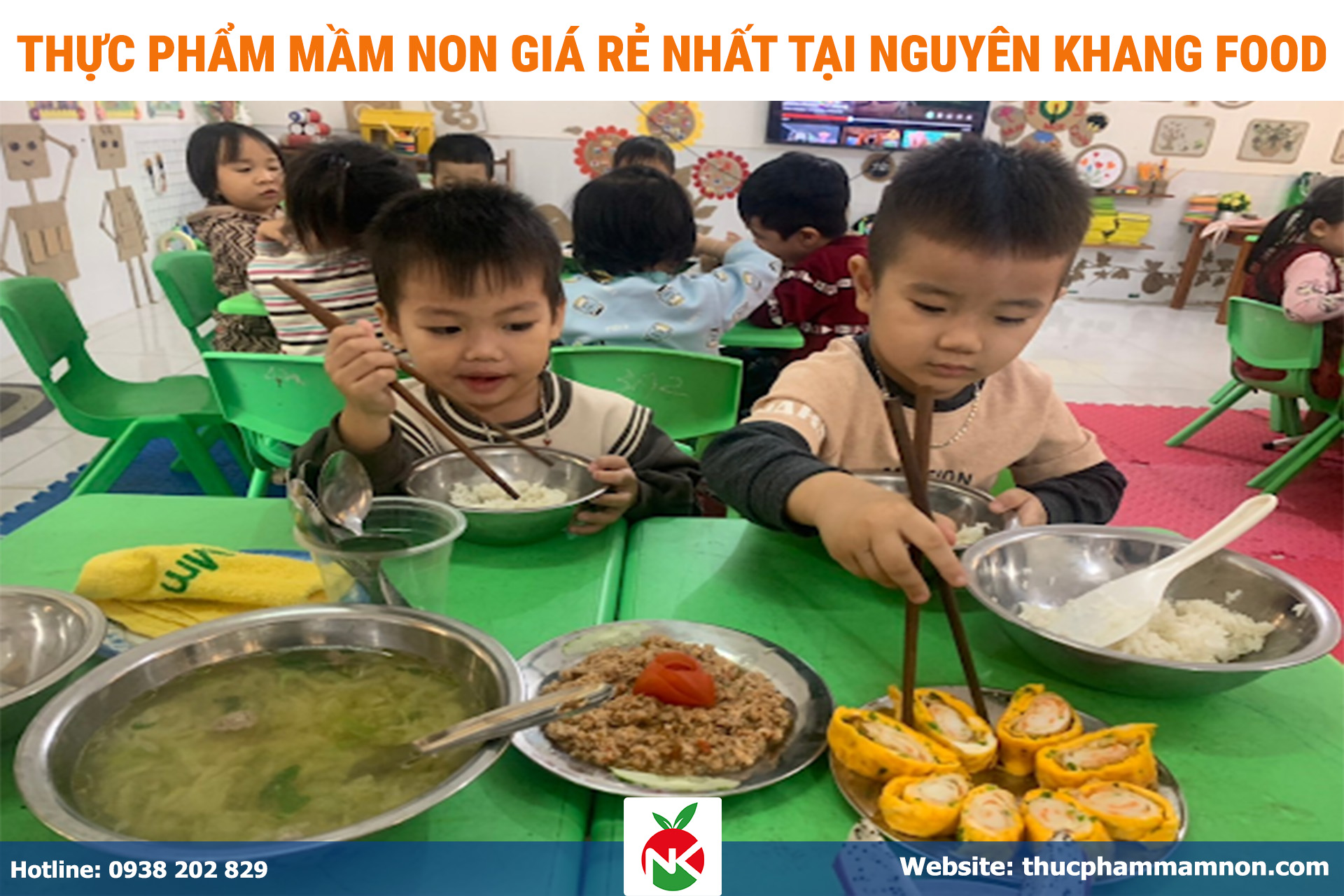 Nguyên Khang Food là nhà cung cấp thực phẩm mầm non giá rẻ nhất tạ TP.HCM