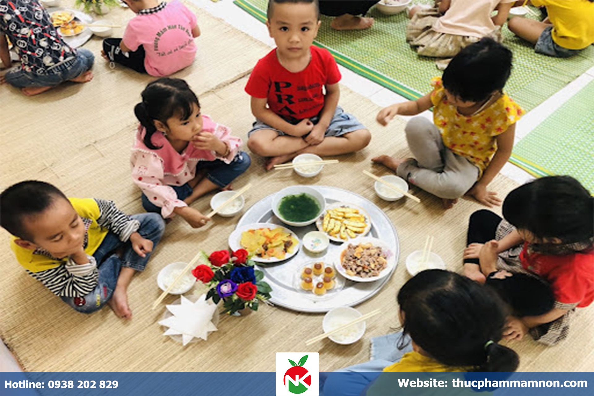 Thực phẩm Nguyên Khang Food cung cấp đã tạo nên bữa ăn ngon cho trẻ em mầm non