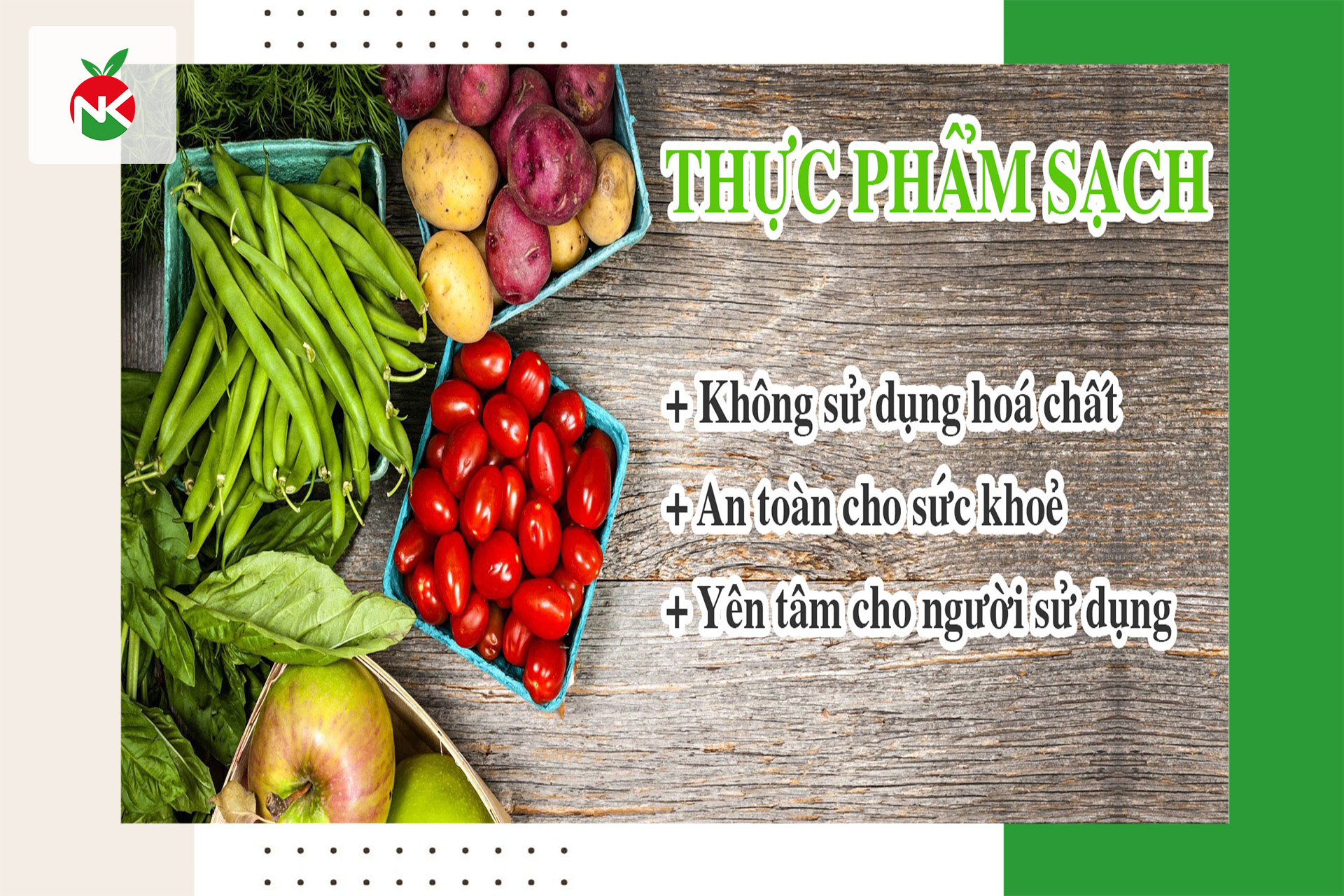 Việc cung cấp thực phẩm sạch chất lượng giúp khách hàng yên tâm hơn để sử dụng và nâng cao vị thế của Nguyên Khang Food trên thị trường