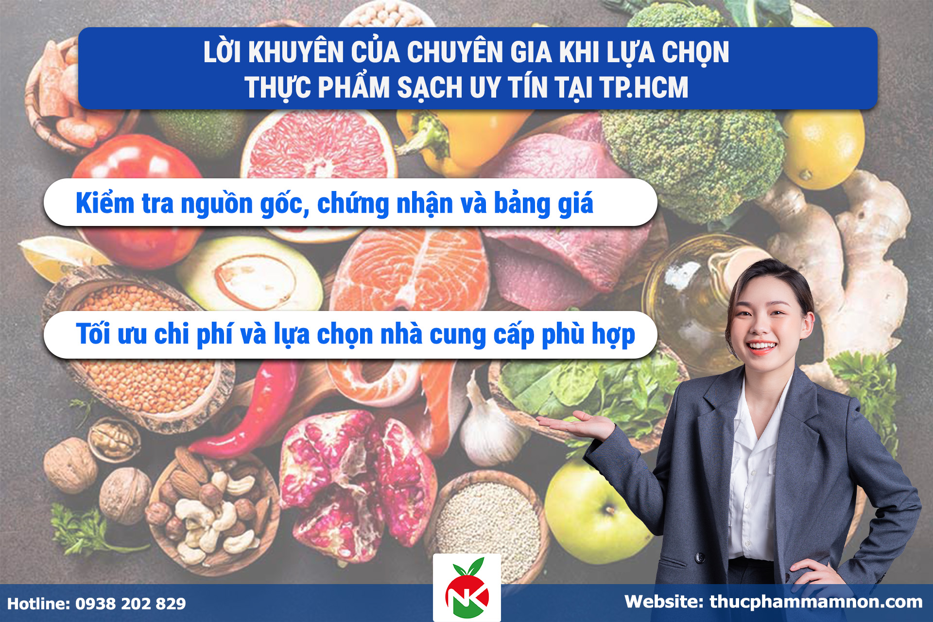 Lời khuyên từ chuyên gia khi lựa chọn thực phẩm sạch uy tín tại THCM