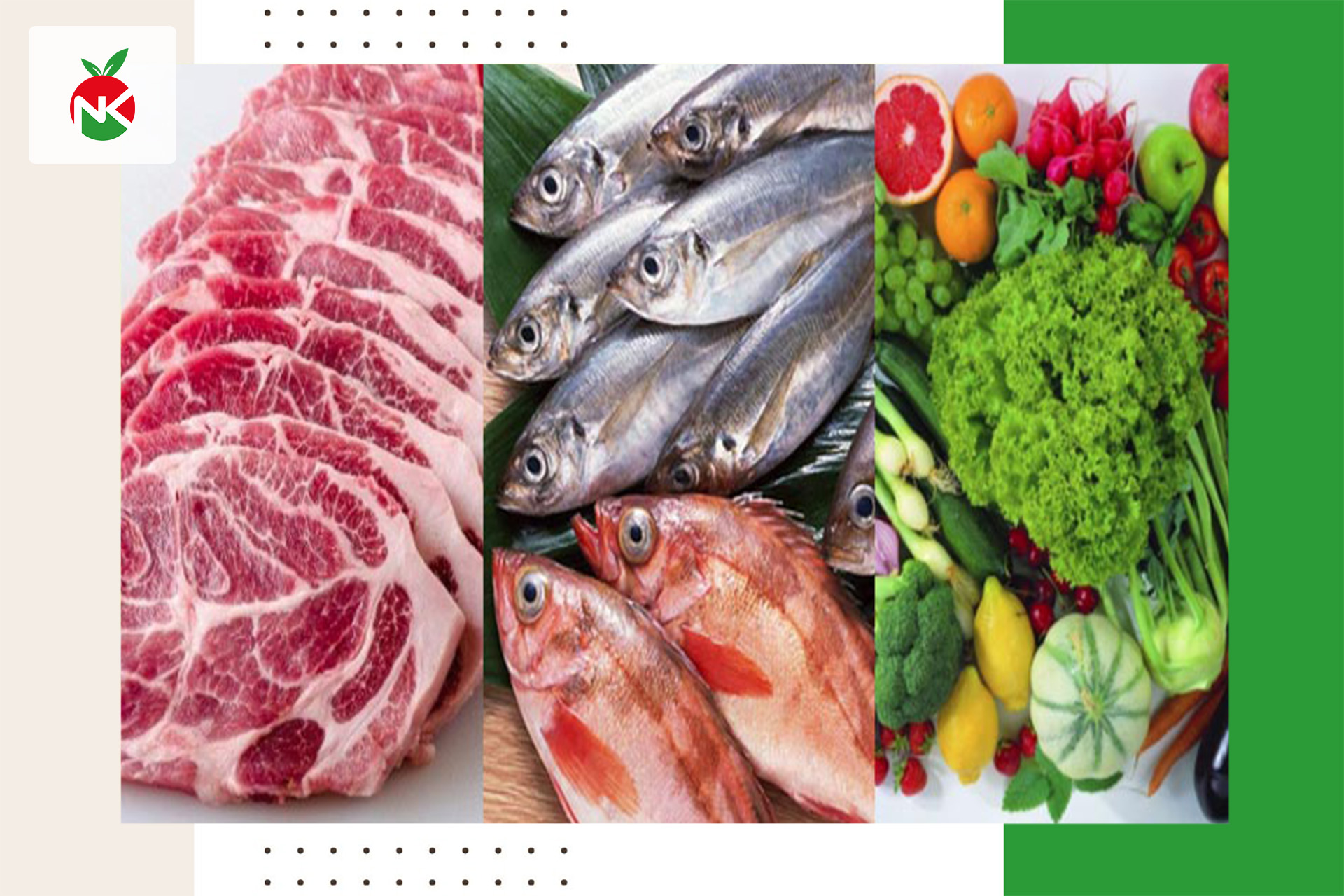 Thực phẩm tươi sống giúp bữa ăn ngon hơn và chất lương hơn