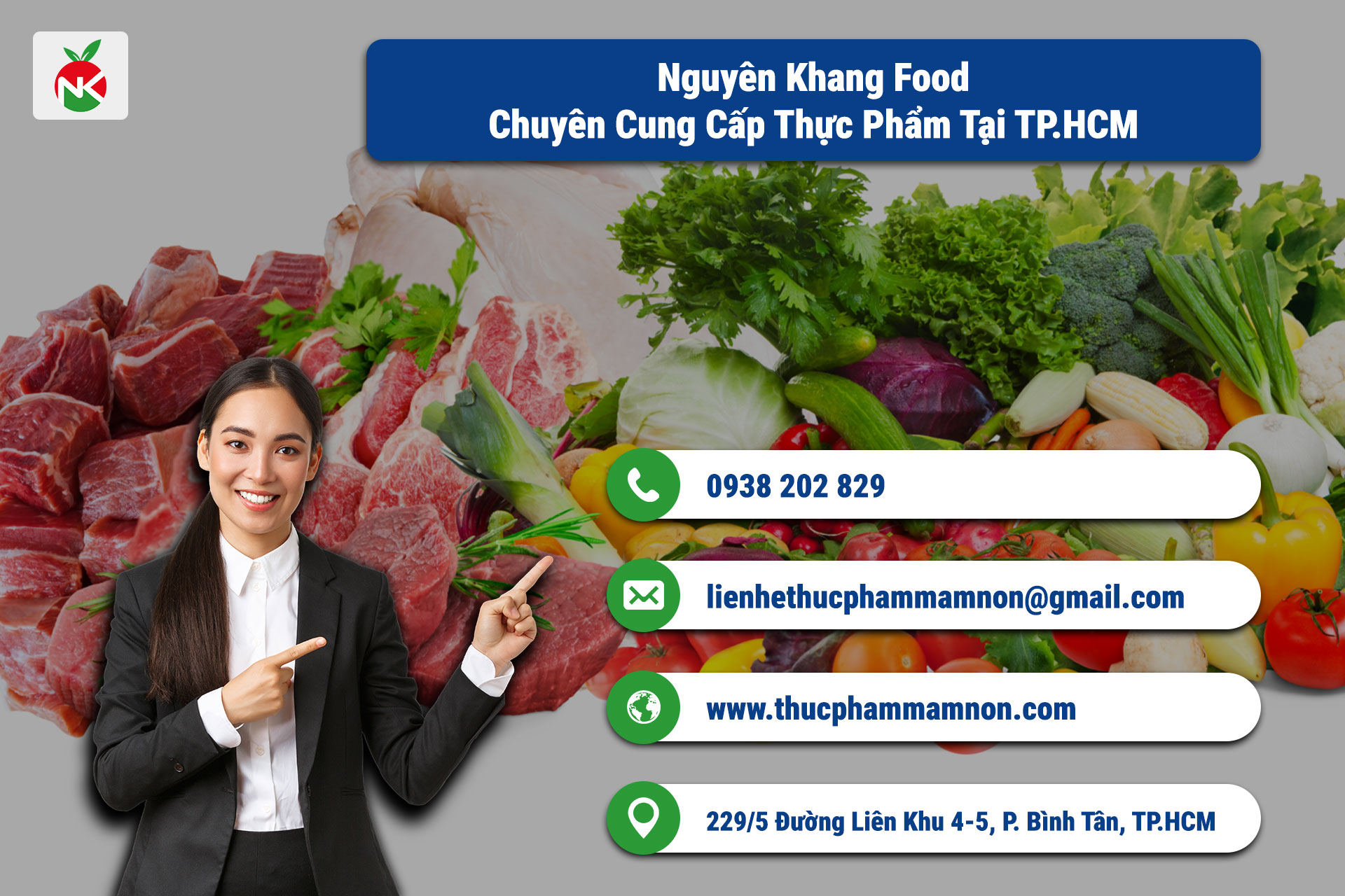 Nguyên Khang Food: đơn vị cung cấp thực phẩm tươi sống giao tận nơi tại TP.HCM