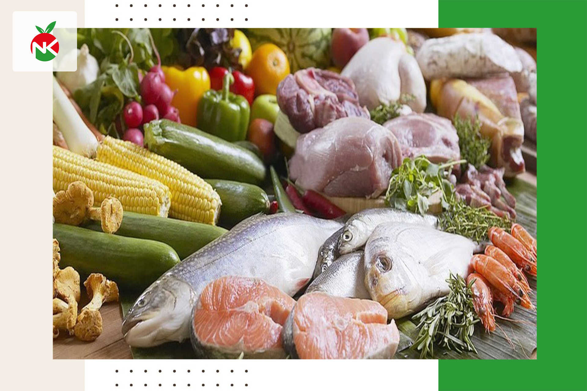 Nguồn thực phẩm phong phú, đa dạng có thể đáp ứng hầu hết các yêu cầu của khách hàng